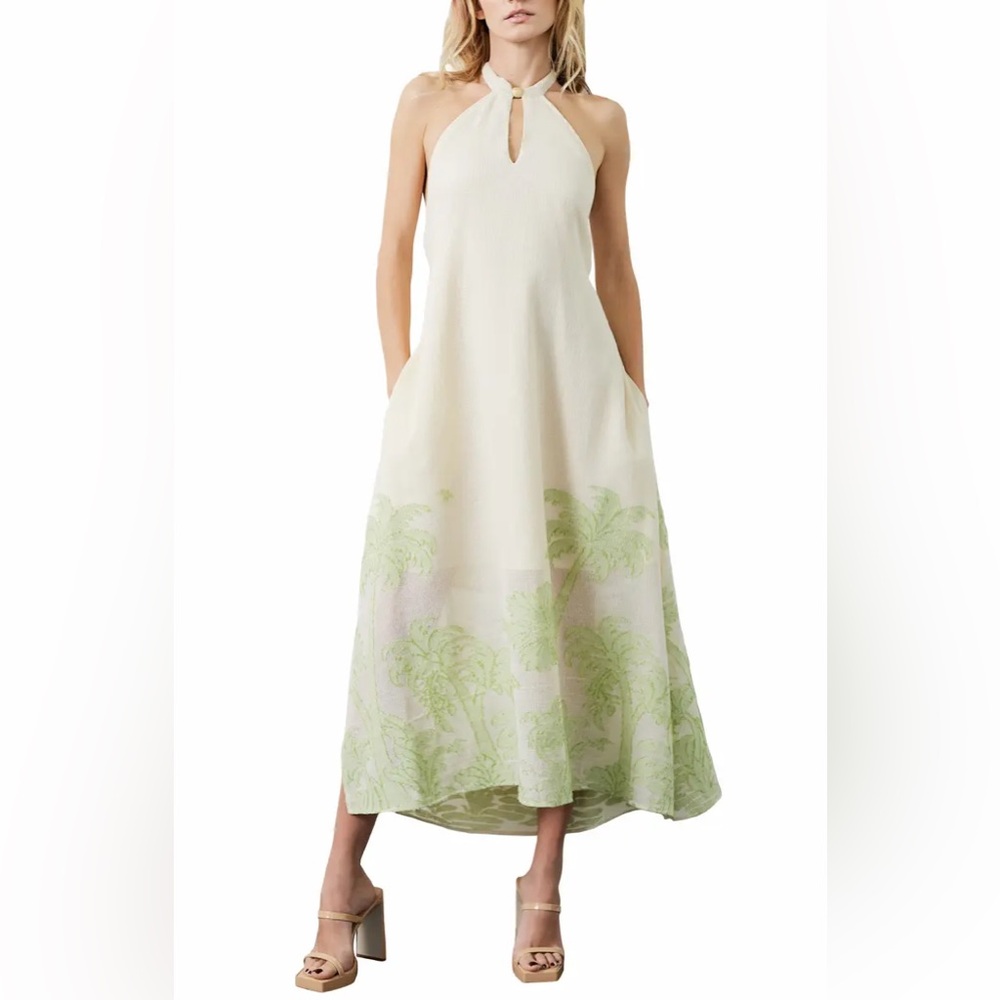 Ciebon NEW Nahara Print Halter Maxi Dress